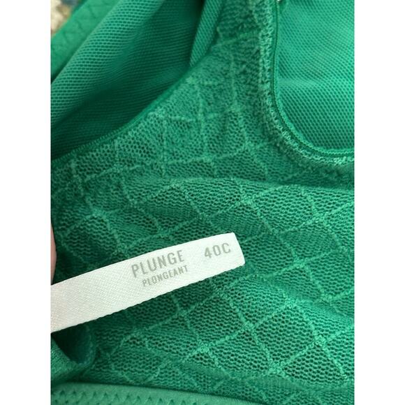 Aerie Women's Everglade Green Real Power Slumber Party Lace Unlined Bra Size 40C - Picture 4 of 8